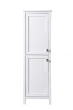 Elegant SC012065WH - 20 Inch Wide Bathroom Linen Storage Freestanding Cabinet in White