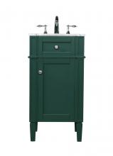 Elegant VF12518GN - 18 Inch Single Bathroom Vanity in Green