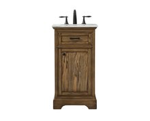 Elegant VF15019DW - 19 Inch Single Bathroom Vanity in Driftwood