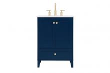 Elegant VF18024BL - 24 Inch Single Bathroom Vanity in Blue