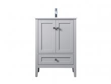 Elegant VF21124GR - 24 Inch Single Bathroom Vanity in Grey