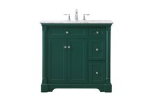 Elegant VF53036GN - 36 Inch Single Bathroom Vanity Set in Green
