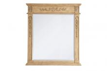 Elegant VM13236AB - Wood Frame Mirror 32 Inchx36 Inch in Antique Beige