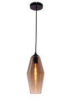 Elegant LDPD2028 - Collins Collection Pendant D5.5in H14in Lt:1 Amber Finish