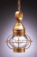 Northeast Lantern 2512-AB-MED-CSG - Caged Onion Hanging Antique Brass Medium Base Socket Clear Seedy Glass