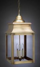 Northeast Lantern 5652-AC-LT3-CSG - Pagoda Hanging Antique Copper 3 Candelabra Sockets Clear Seedy Glass
