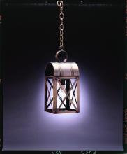 Northeast Lantern 6032-AB-MED-CSG - Culvert Top X-Bars Hanging Antique Brass Medium Base Socket Clear Seedy Glass