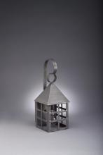 Northeast Lantern 7111-AB-MED-CSG - Pyramid Top H-Bars Wall Antique Brass Medium Base Socket Clear Seedy Glass