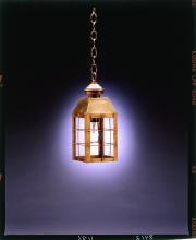 Northeast Lantern 8312-AC-MED-CSG - H-Rod Hanging Antique Copper Medium Base Socket Clear Seedy Glass