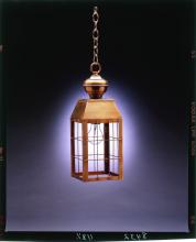 Northeast Lantern 8332-AC-LT2-CSG - H-Rod Hanging Antique Copper 2 Candelabra Sockets Clear Seedy Glass