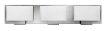 Hinkley 53553BN-LED - Medium Three Light Vanity