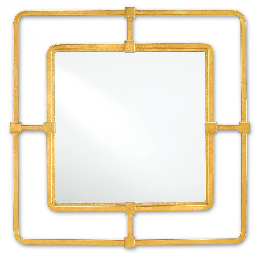 Metro Gold Square Mirror