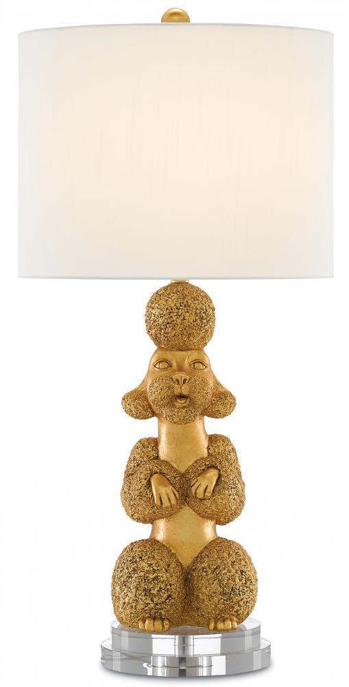 Ms. Poodle Gold Table Lamp