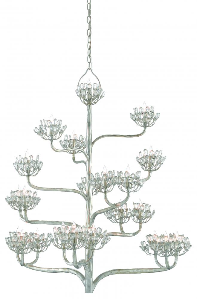 Agave Americana Silver Chandelier