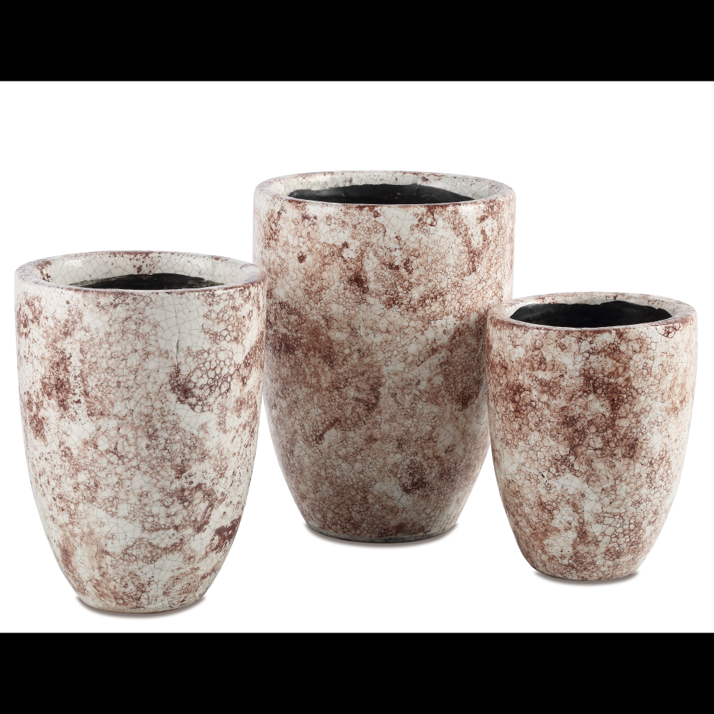 Marne Brown & Off White Vase Set of 3