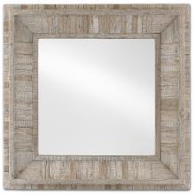 Currey 1000-0085 - Kanor Square Whitewash Mirror