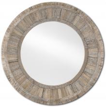 Currey 1000-0086 - Kanor Round Whitewash Mirror