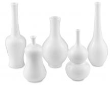 Currey 1200-0212 - Imperial Small White Vase Set of 5