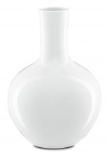 Currey 1200-0216 - Imperial Small Gourd White Vase