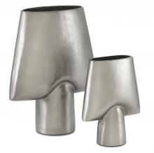 Currey 1200-0272 - Wallah Nickel Vase Set of 2
