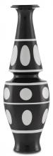 Currey 1200-0386 - De Luca Black & White Vase