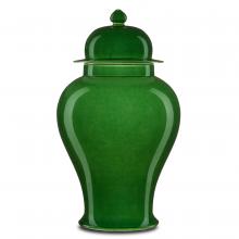 Currey 1200-0578 - Imperial Green Temple Jar