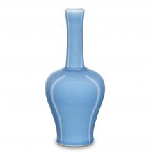 Currey 1200-0611 - Sky Blue Straight Neck Vase