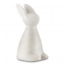 Currey 1200-0654 - White Marble Rabbit