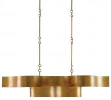 Currey 9000-0046 - Grand Lotus Gold Oval Chandelier