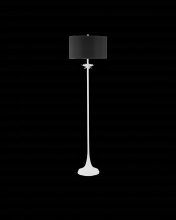 Currey 8000-0115 - Bexhill White Floor Lamp