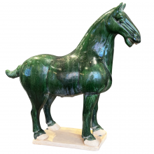 Currey 1200-0784 - Tang Dynasty Medium Green Horse